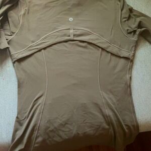 Lulu Lemon Athletic Tan Zip Ip Jacket